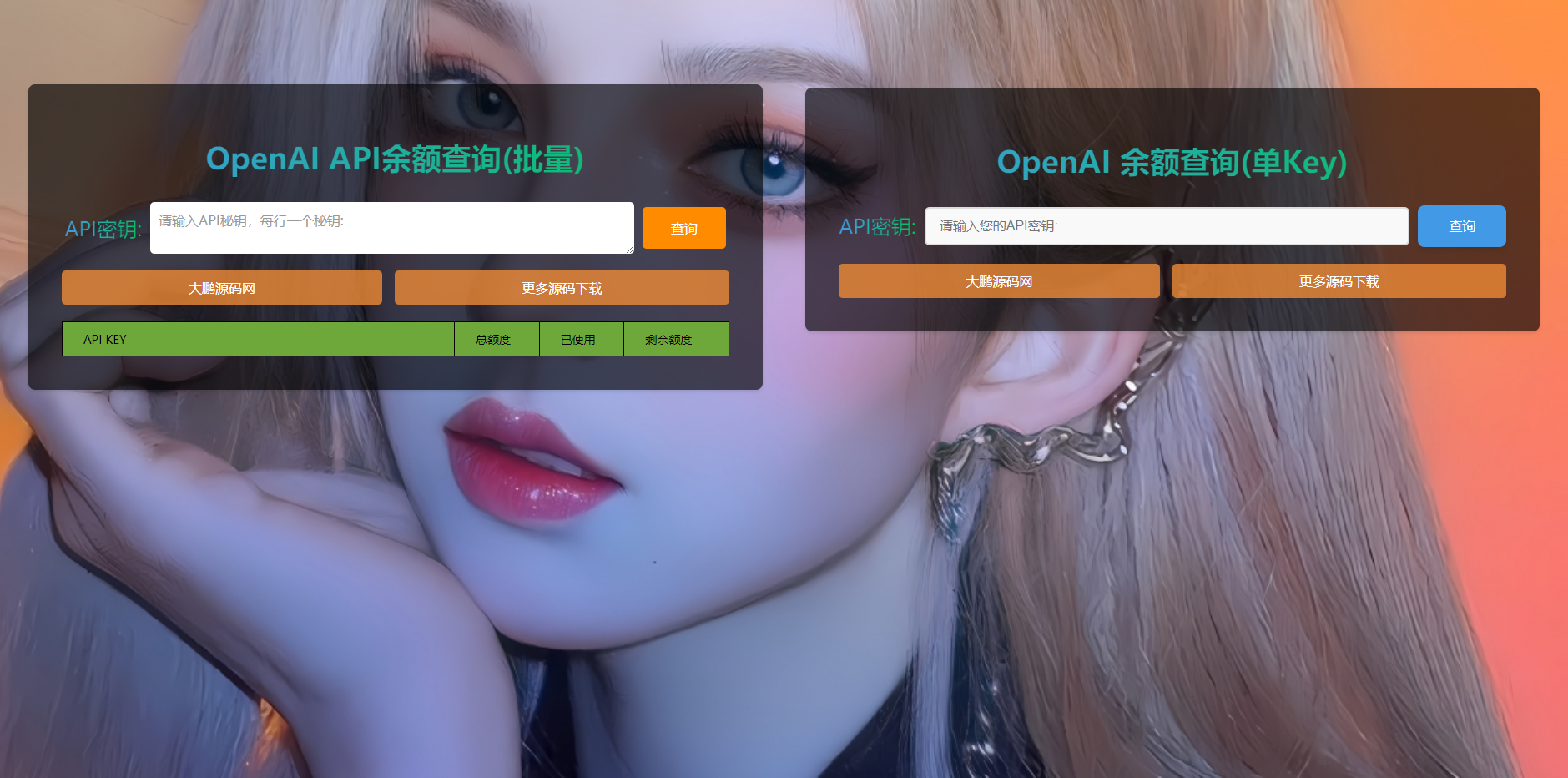 D1142 OpenAI API余额批量查询 html源码-RJCK软件仓库-国内外原版软件&素材源码下载