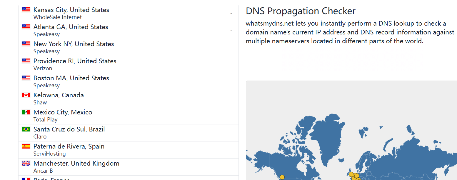 WhatsMyDNS DNS检查器：-RJCK软件仓库-国内外原版软件&素材源码下载